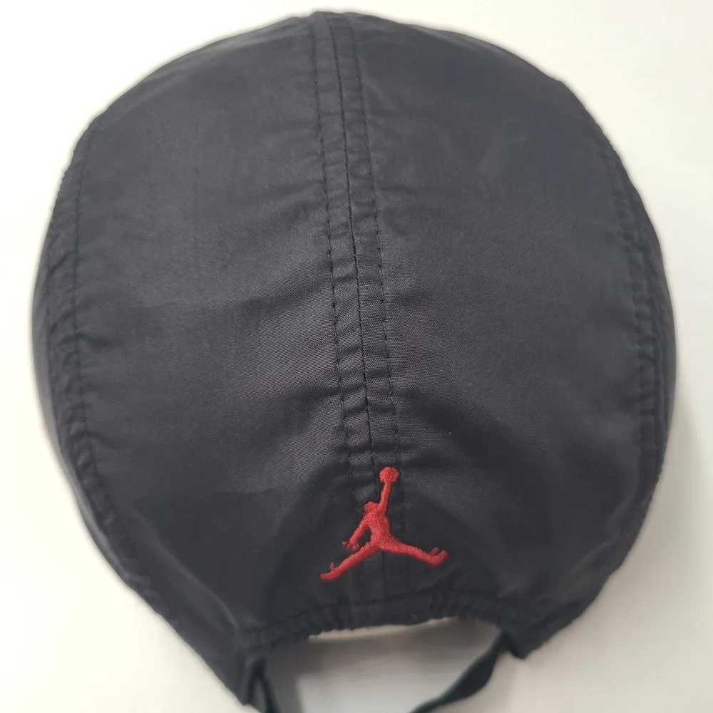 Youth Jordan Hat Strapback 5 Panel Black Red Air Jumpman Size 8-20 Basketball